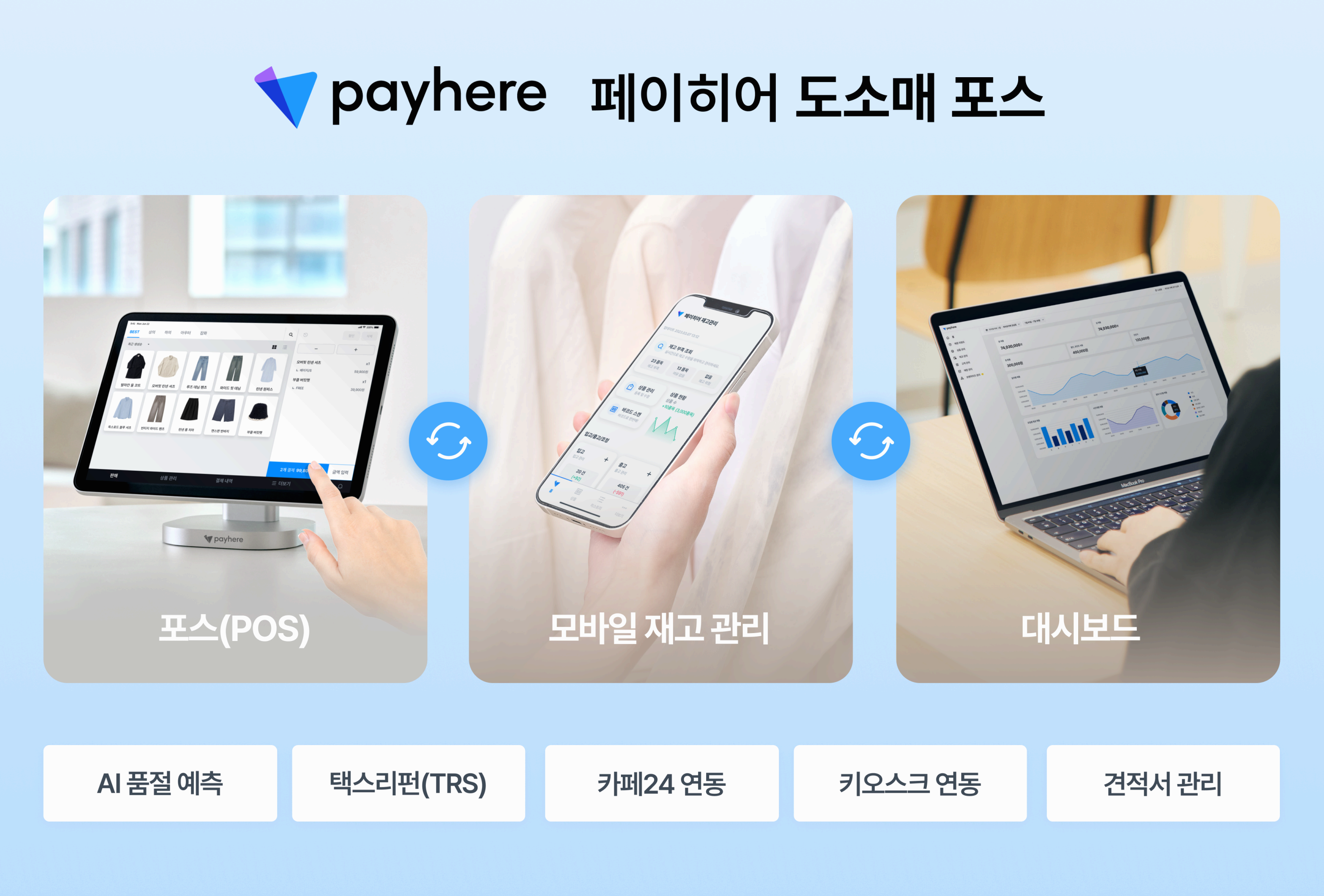 페이히어, AI 기반 ‘도소매 포스’ 대규모 업데이트 썸네일 이미지